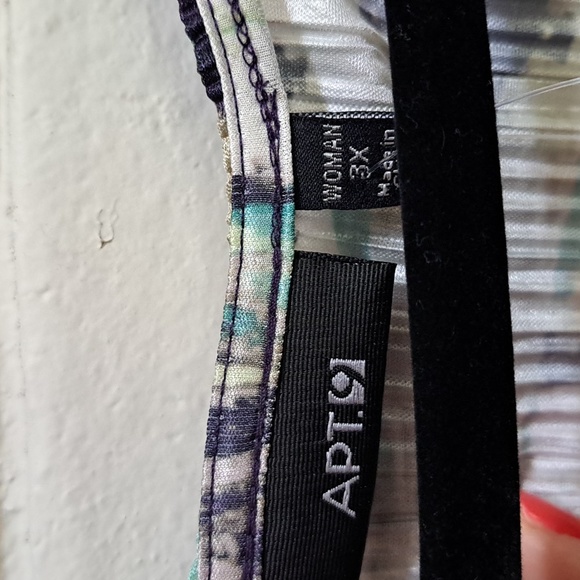 Apt 9 Multicolor Ruffle Sleeve Textured Flowy Blouse. Size 3X NWT - Picture 9 of 11